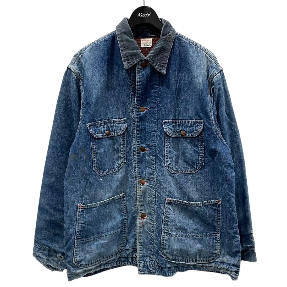 60'sヴィンテージBIG MAC 　　　　　　カバーオール 裏地ブランケット 60'S BIG MAC 裏地単色ブランケット デニム カバーオール ビッグ