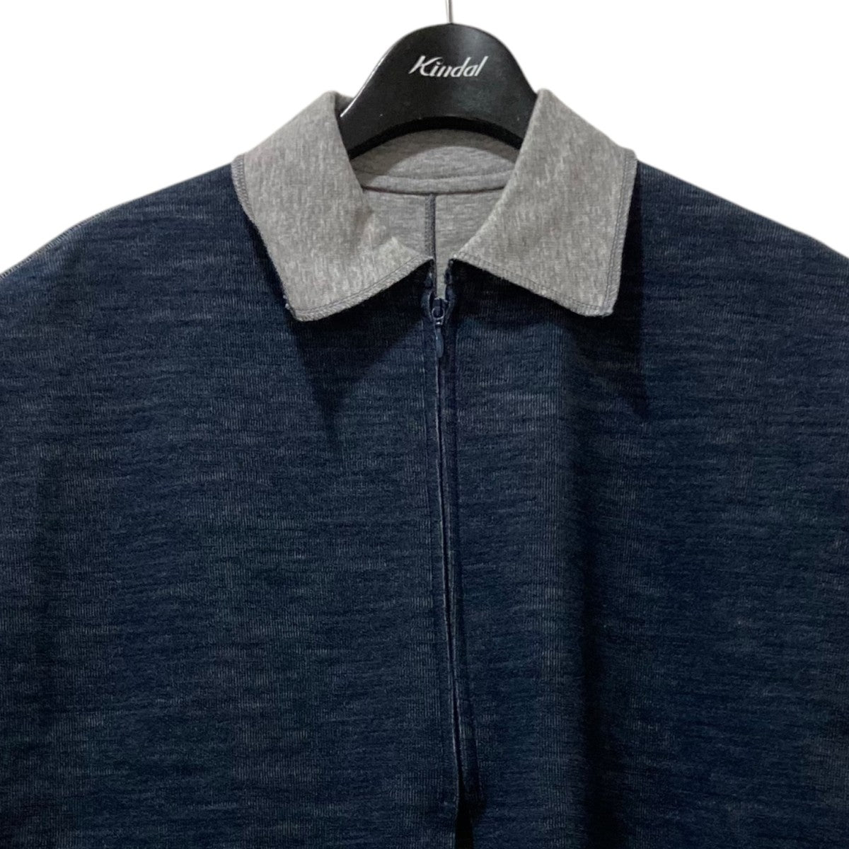 mame kurogouchi WOOL REVERSIBLE-JERSEY TOP ニットポロシャツ MM24FW-JS075 古着・中古-3枚目のアイテム画像