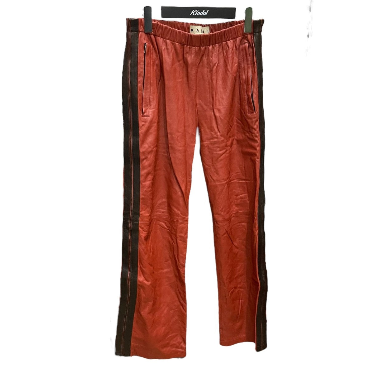 MARNI(マルニ) レザートラックパンツPUMY0008QU PUMY0008QU レッド