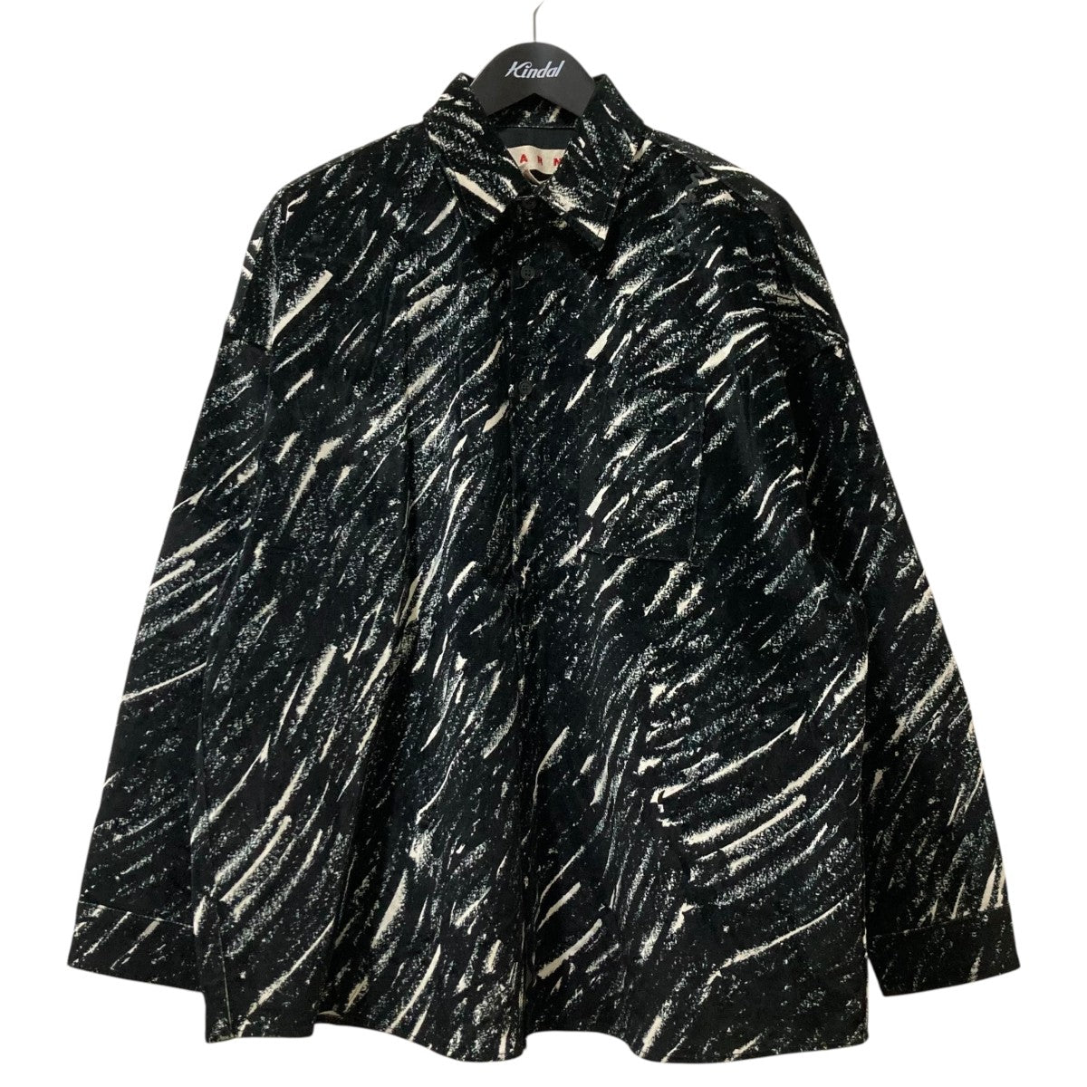 MARNI(マルニ) MARBLE PRINTED VELVET SHIRTS ベルベットロング