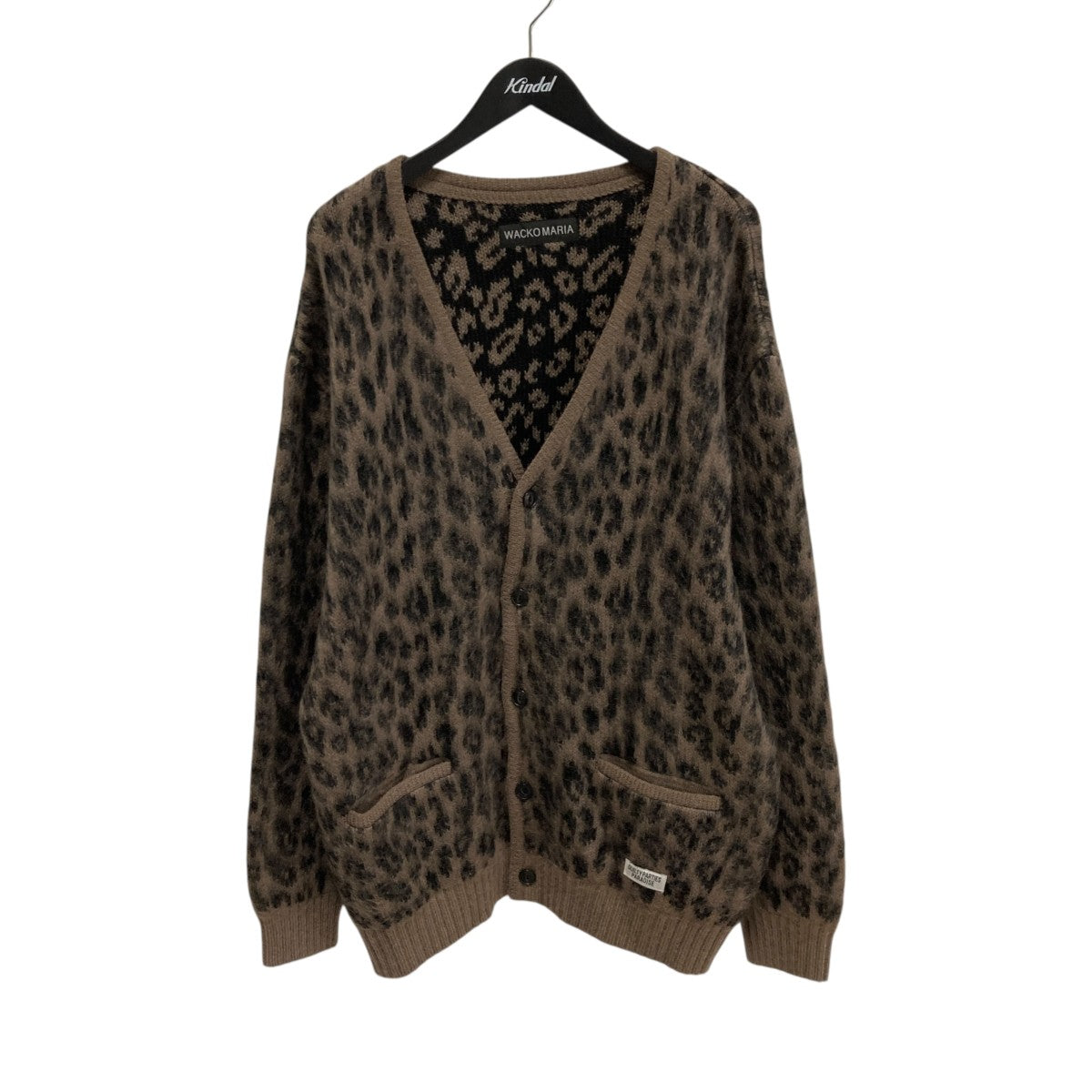 WACKO MARIA(ワコマリア) LEOPARD HEAVY MOHAIR CARDIGANモヘア