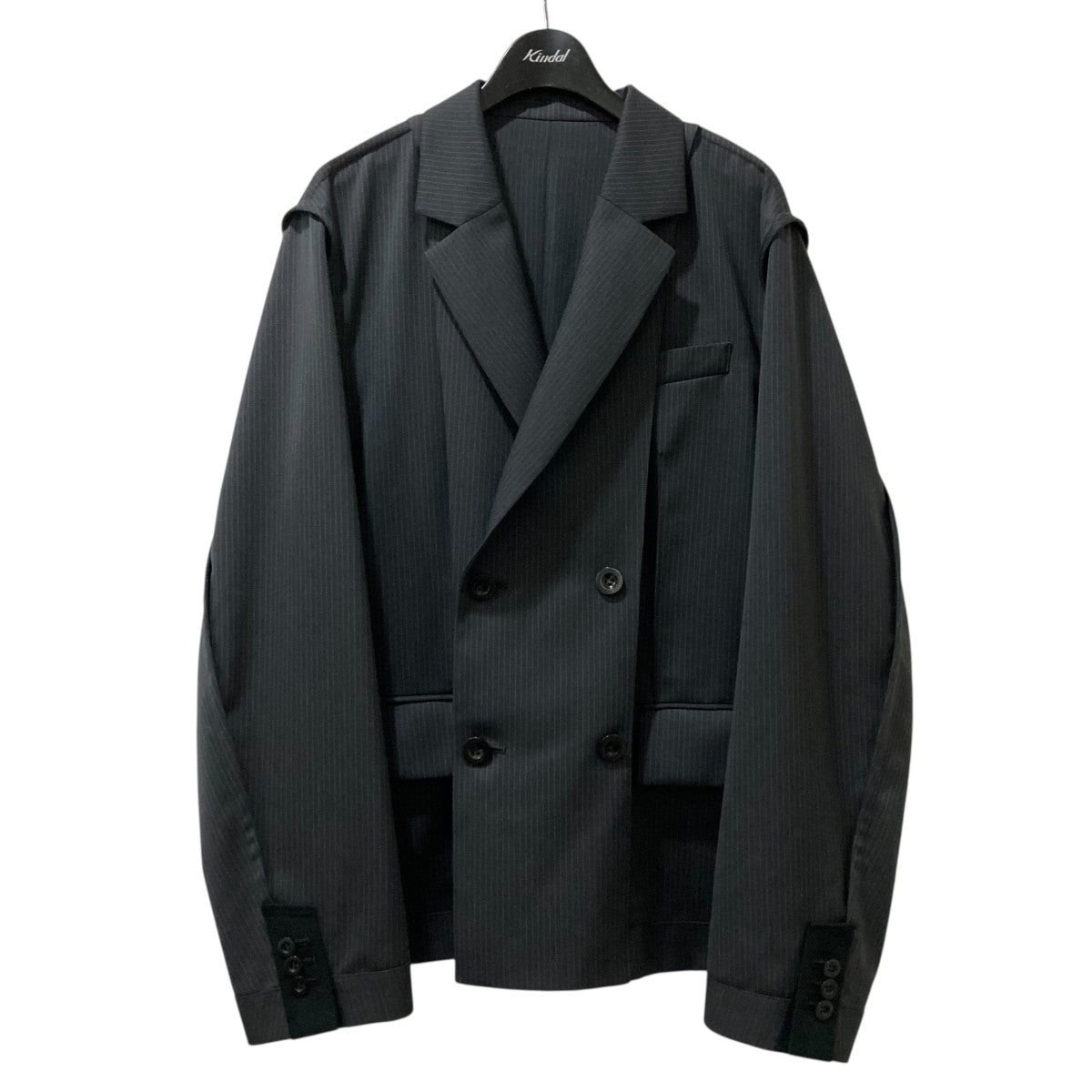 sacai(サカイ) 2025SS Doeskin Jacket ストライプ ダブルジャケット 25 