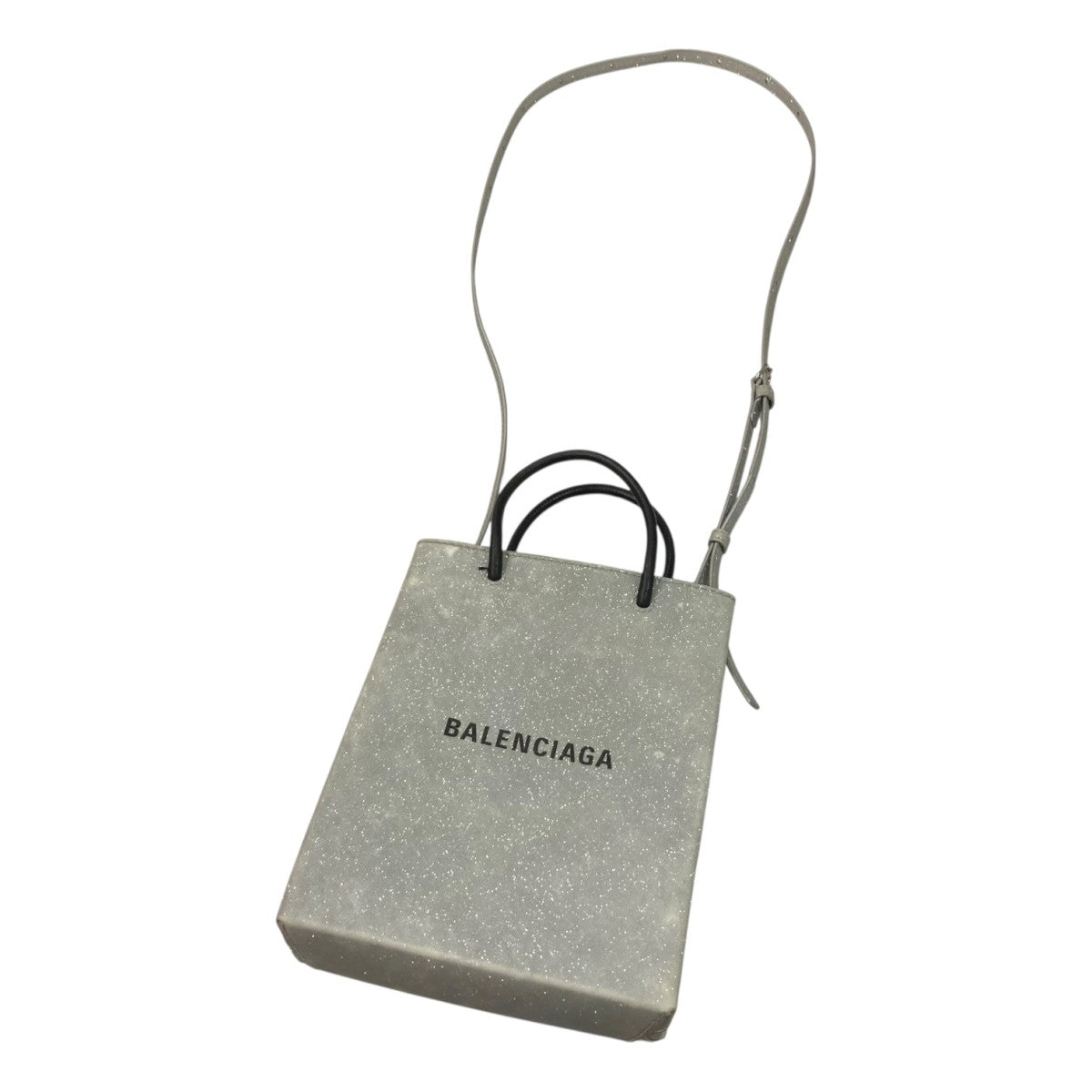 BALENCIAGA ラメ2WAY ショルダーバッグ693805 693805 シルバー｜【公式 