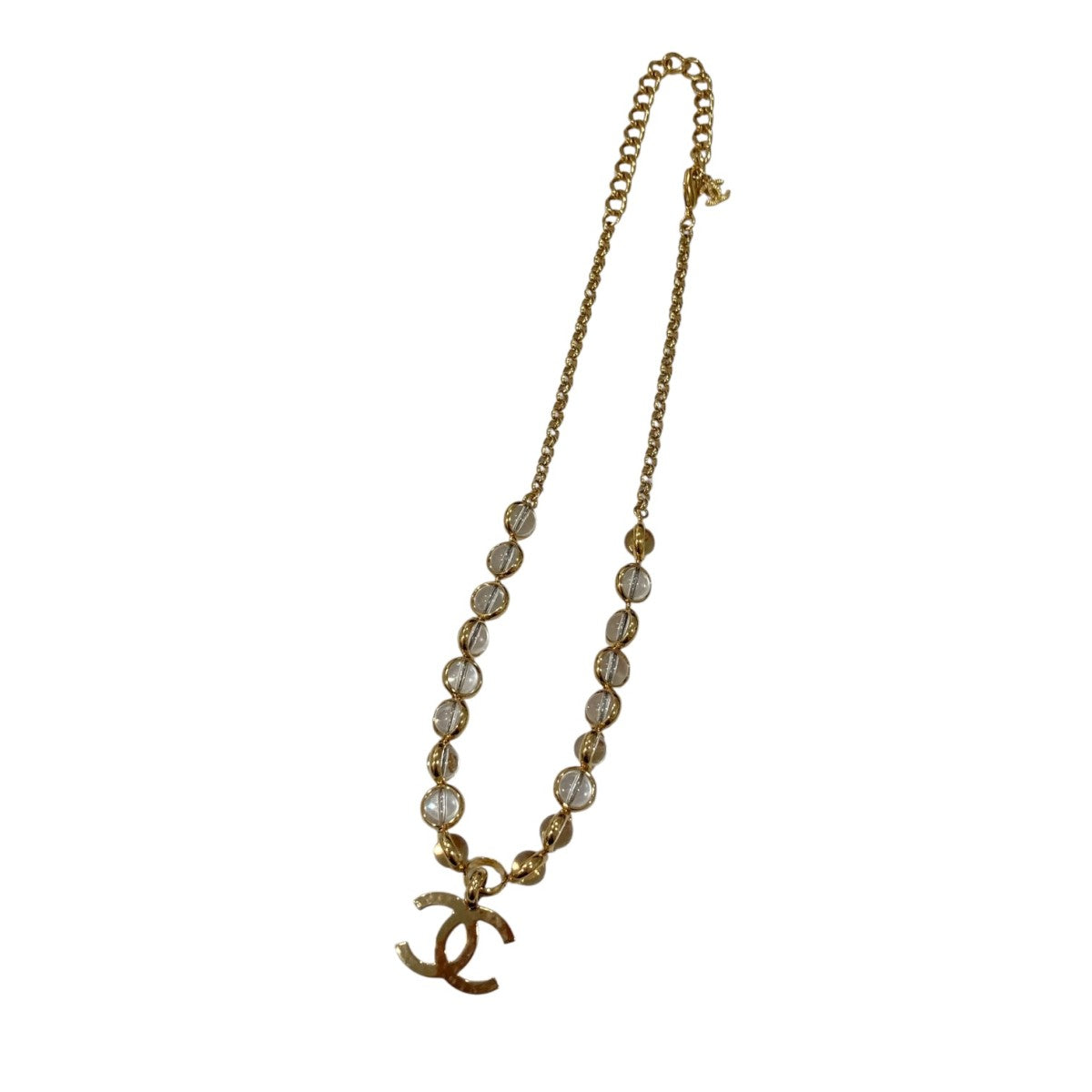 CHANEL(シャネル) A24S ココマークネックレス ゴールド×クリア｜【公式