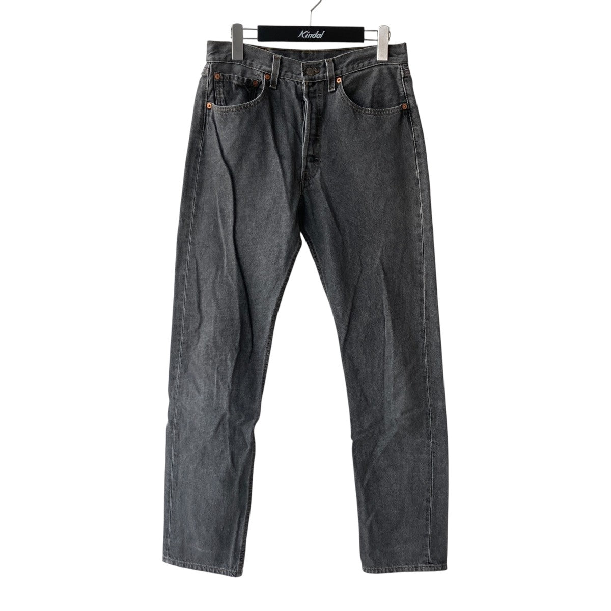 90s Levi's 先染めブラック 501 USA製 LEVI'S(リーバイス) 90s 501 先染めブラック USA製デニムパンツ グレー