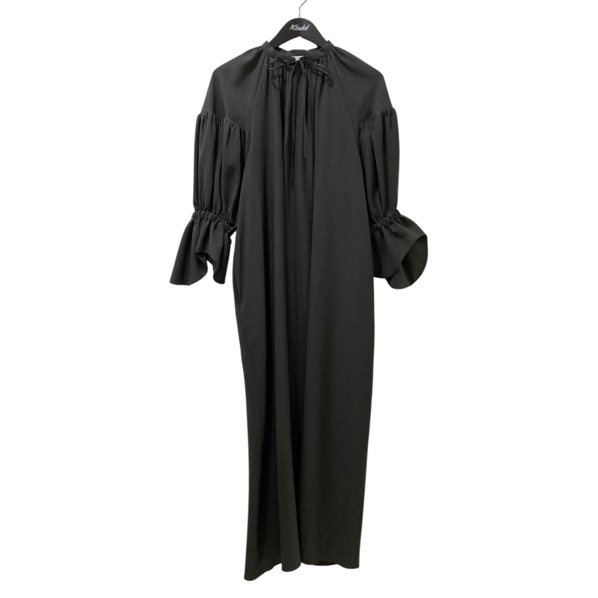 希少 エンフォルド 上質 Aライン フレア デザイン 長袖 ワンピース 38  