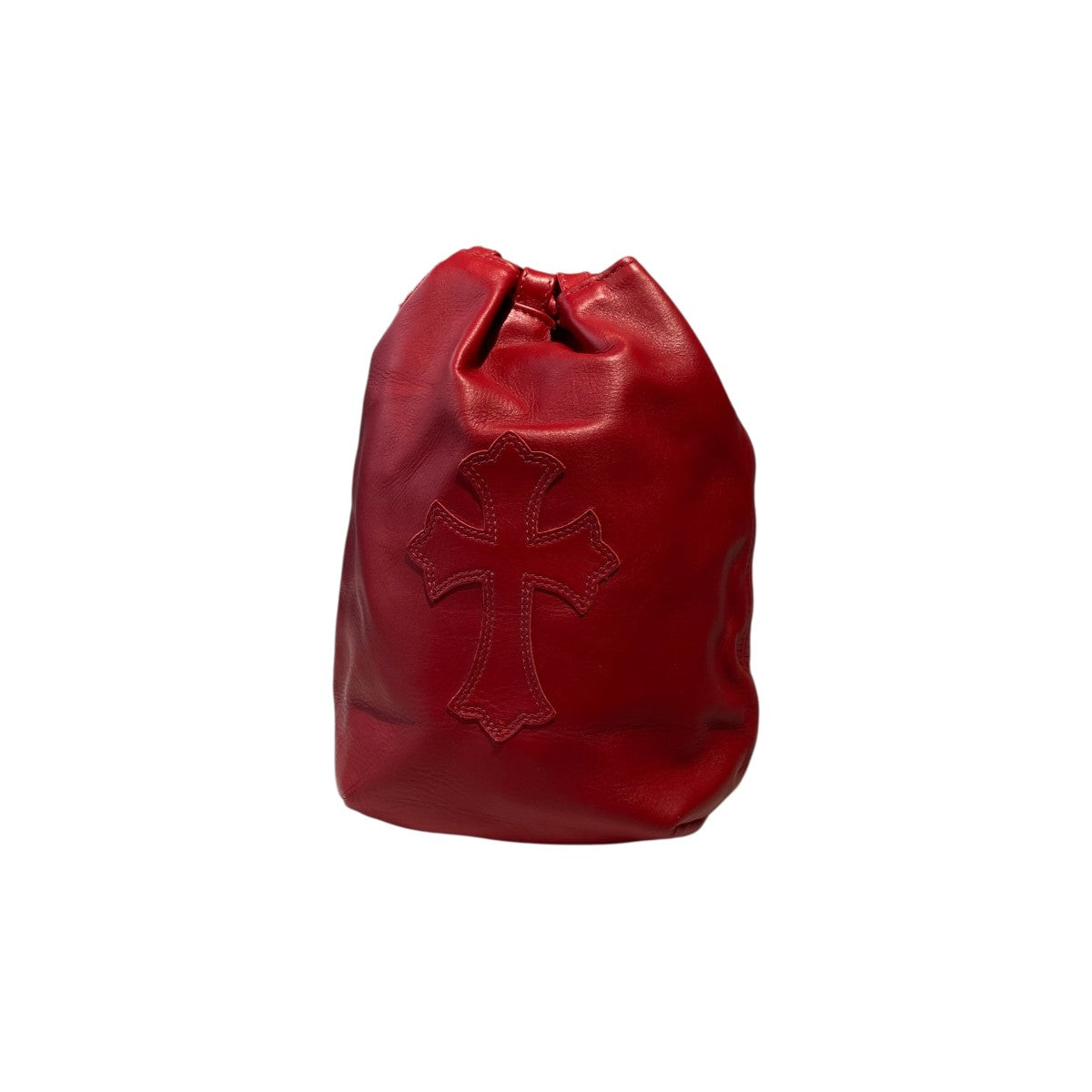 CHROME HEARTS(クロムハーツ) DRW STRING SACK クロスレザーポーチ