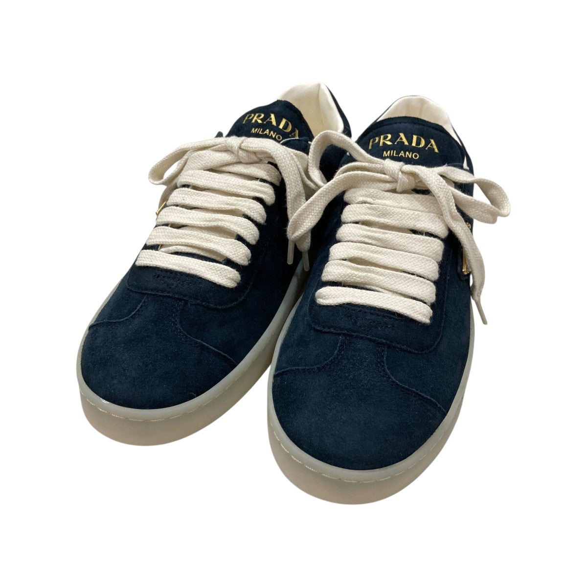 PRADA(プラダ) スウェードスニーカー 1E413N 1E413N ネイビー サイズ
