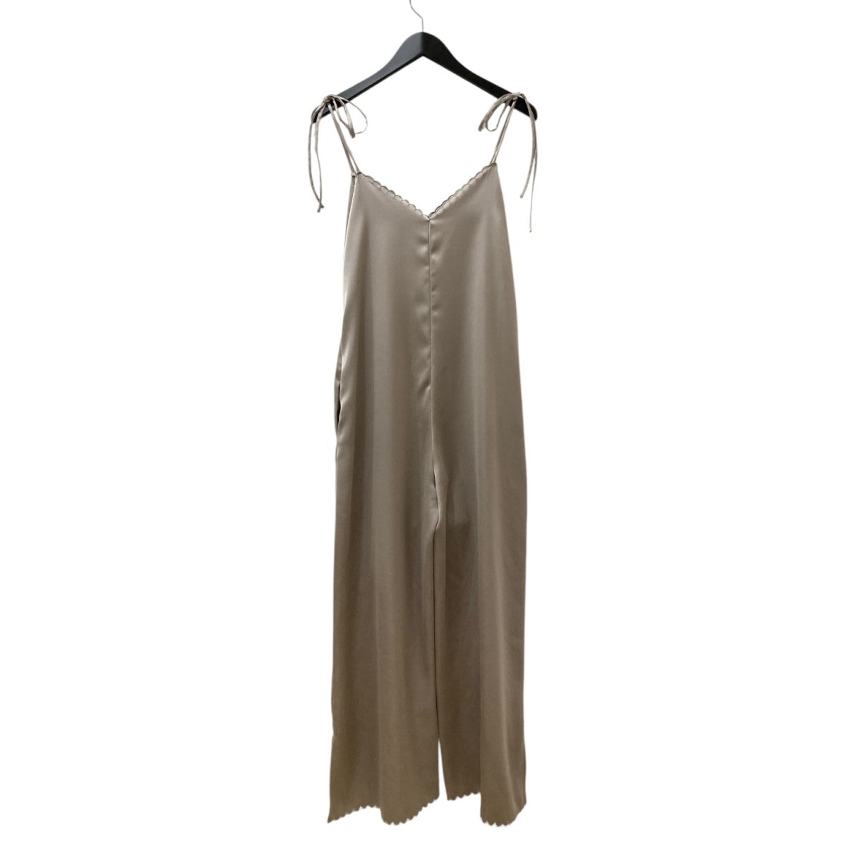 Gypsohila Scallop Satin SalopetteサテンサロペットGPCF-105 古着・中古-2枚目のアイテム画像