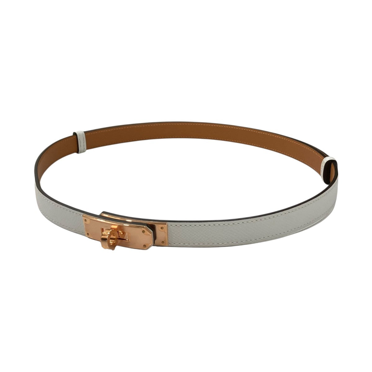 エルメス　白　ケリーベルト　新品未使用　早い者勝ちです☆ HERMES(エルメス) ケリーベルト ホワイト×ブラウン｜【公式】カインド