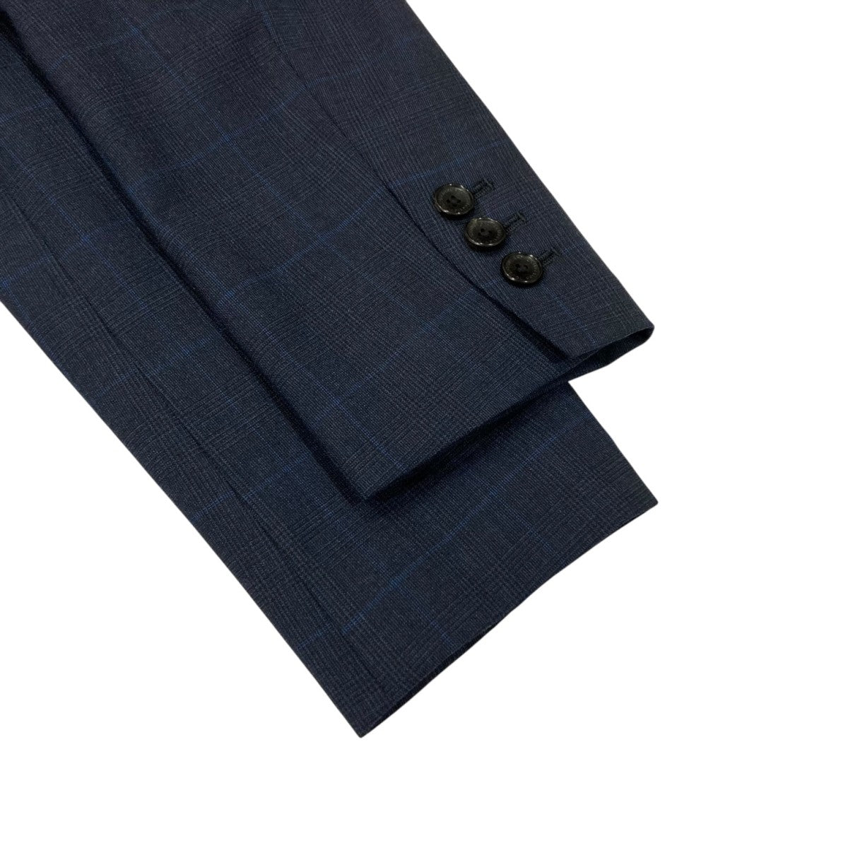 TOMORROW LAND collection 2025SS 365 BLUE WINDOWPANE チェック ダブルブレストジャケット 13075207903 古着・中古-4枚目のアイテム画像