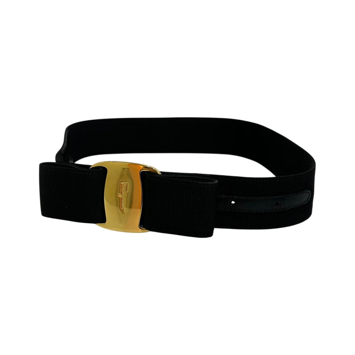 正規品♡フェラガモ ベルト　リボン　ヴァラ　黒 Salvatore Ferragamo(サルヴァトーレフェラガモ) ヴァラリボン