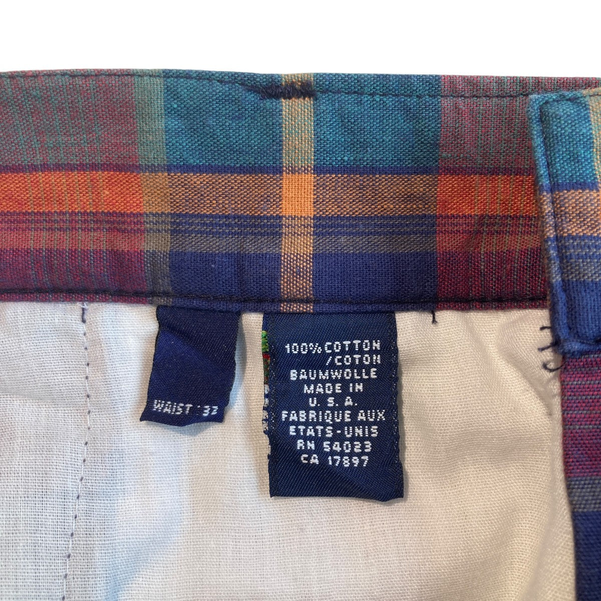 OLD GAP USA製チェックハーフパンツ