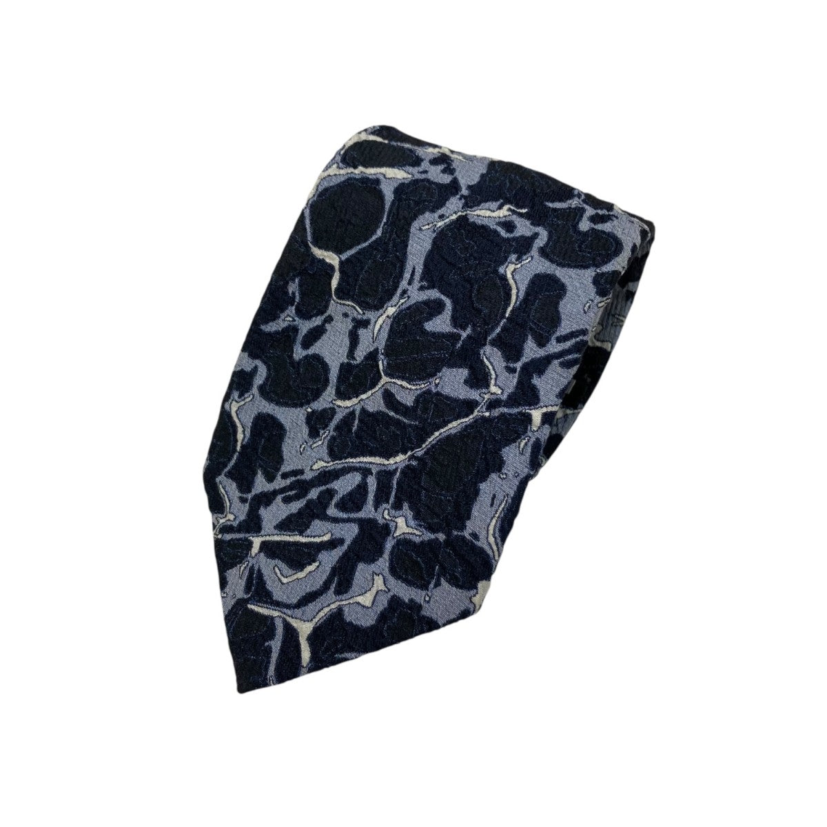 ISSEY MIYAKE イッセイミヤケ　メン　新品　ネクタイ　デッドストック ISSEY MIYAKE MEN(イッセイミヤケ) ネクタイ ネイビー×シルバー
