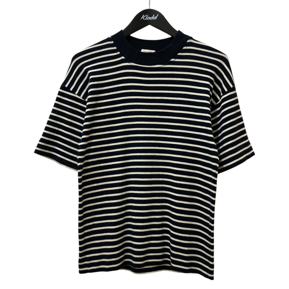 CELINE(セリーヌ) ボーダーモックネックTシャツ2X266068H