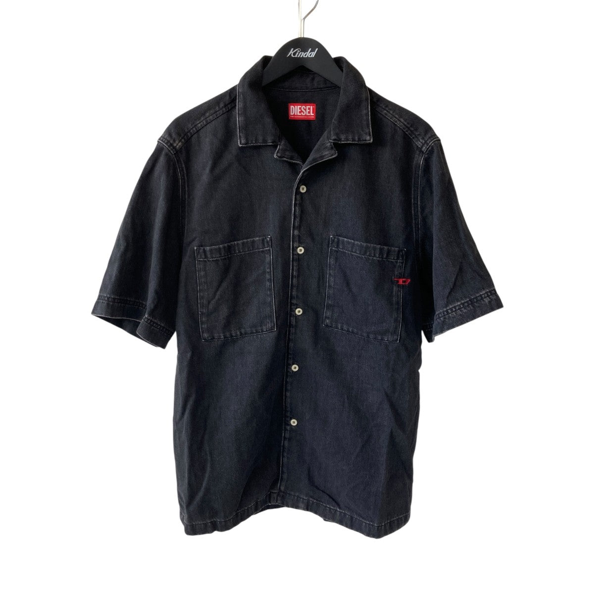 DIESEL D-PAROSHORT SHIRT デニム半袖シャツ L DIESEL｜メンズ シャツ 半袖 デニム D-PAROSHORT SHIRT