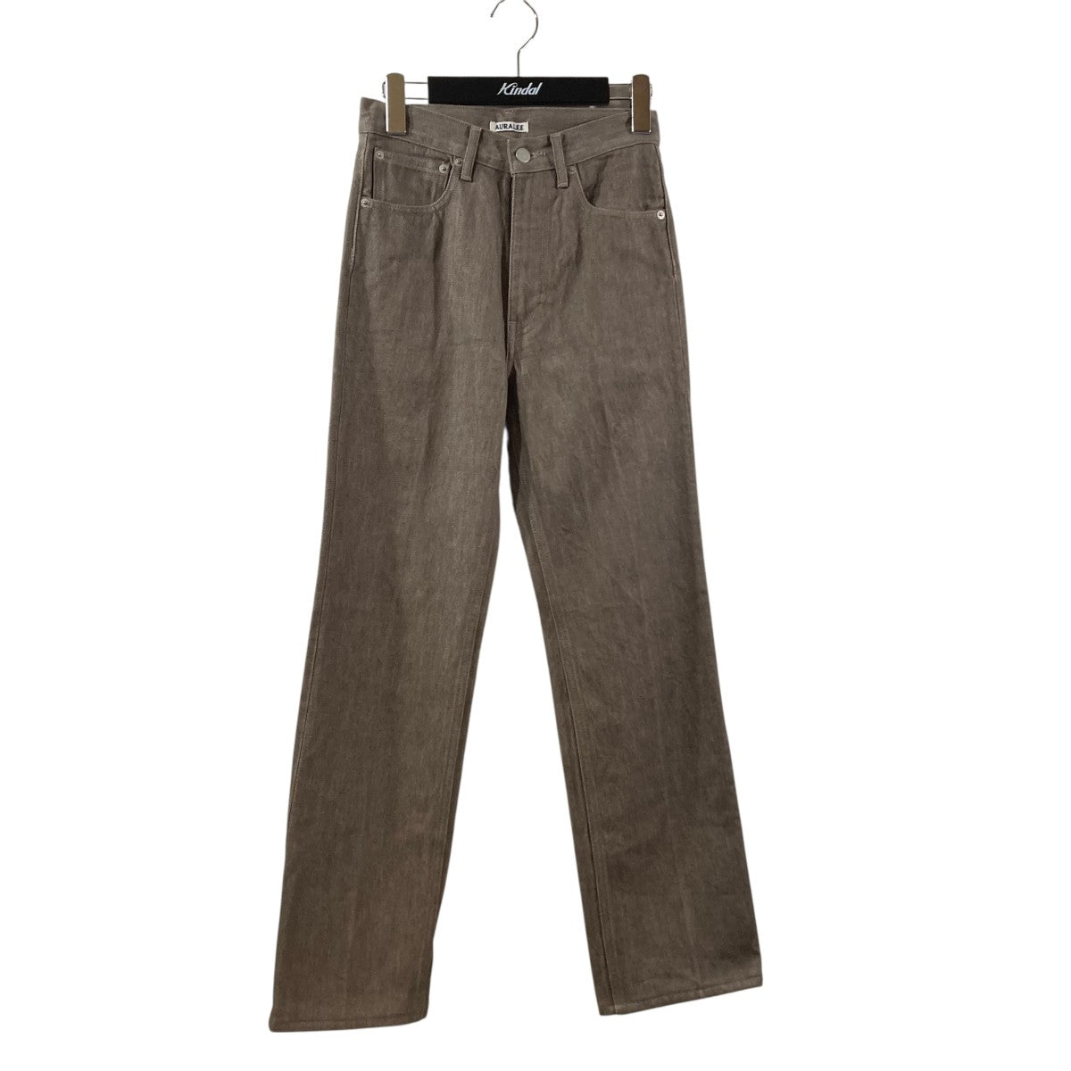 AURALEE(オーラリー) HARD TWIST BROWN DENIM 5P PANTS #MOCHA