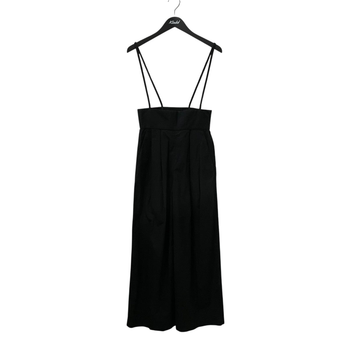 ENFÖLD（エンフォルド） オールインワン サロペット ブラック 36サイズ 25AW】ENFOLD エンフォルド / STRAP-TROUSERS / サロペット