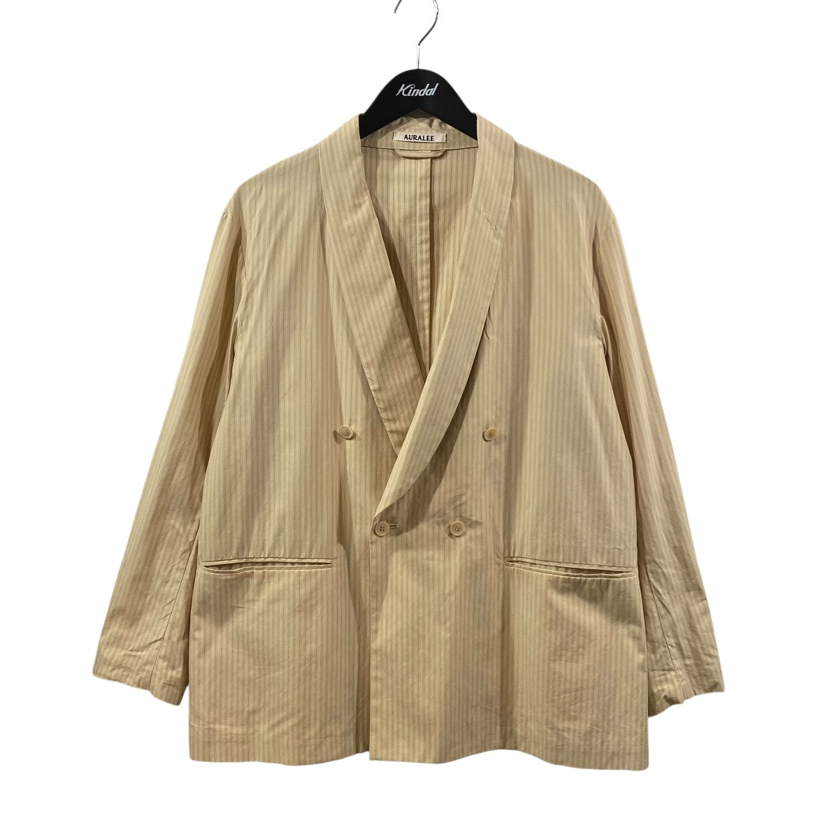 AURALEE ダブルジャケットライトブラウン