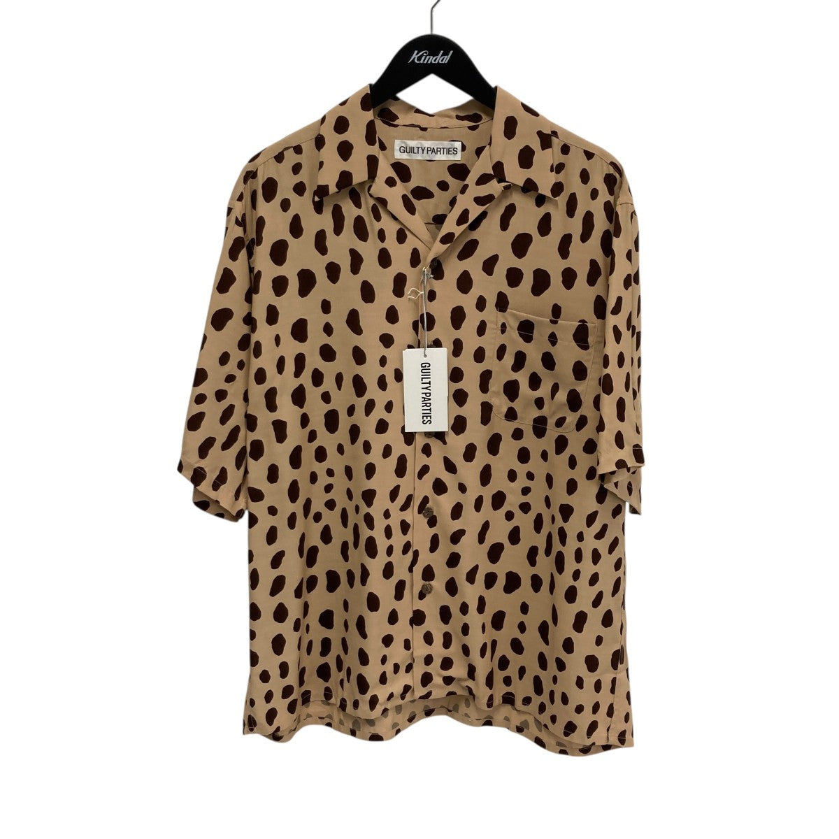 レア色 WACKO MARIA HAWAIIAN ワコマリア アロハシャツ WACKO MARIA/LEOPARD HAWAIIAN SHIRT（BLUE）［レオパード