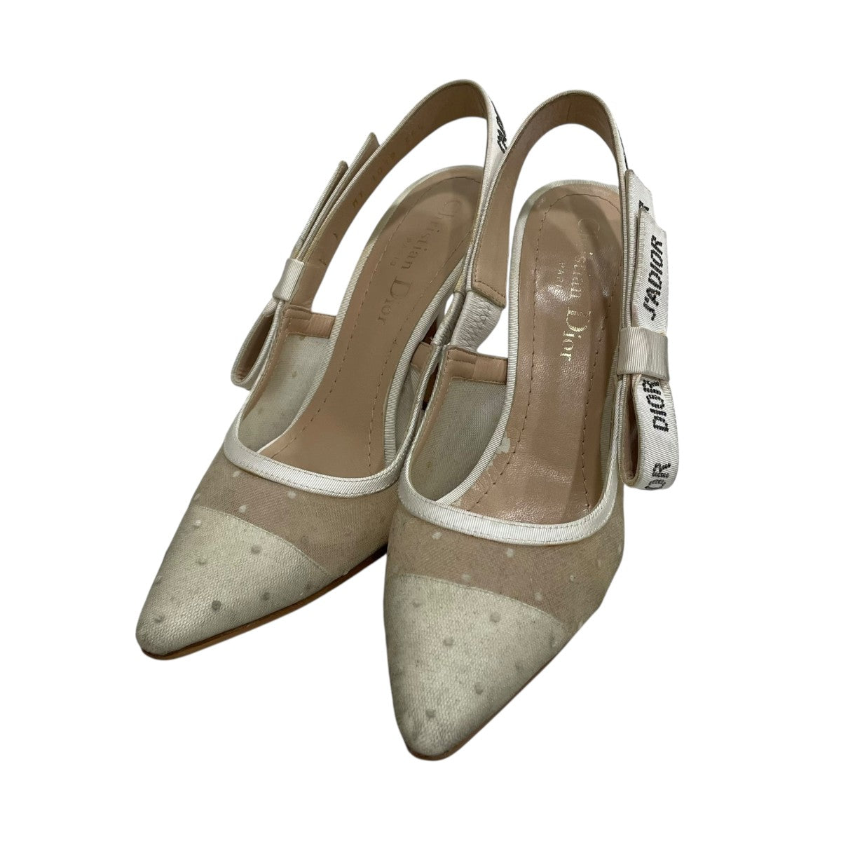 ディオール　スリングバックフラットシューズ35 Christian Dior クリスチャンディオール J'ADIOR 35 1/2 22.5