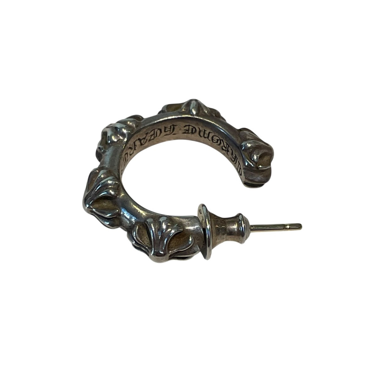 【美品】 クロムハーツ ピアス クロスバンド フープ CHROME HEARTS CHROME HEARTS(クロムハーツ) クロスバンドフープピアス