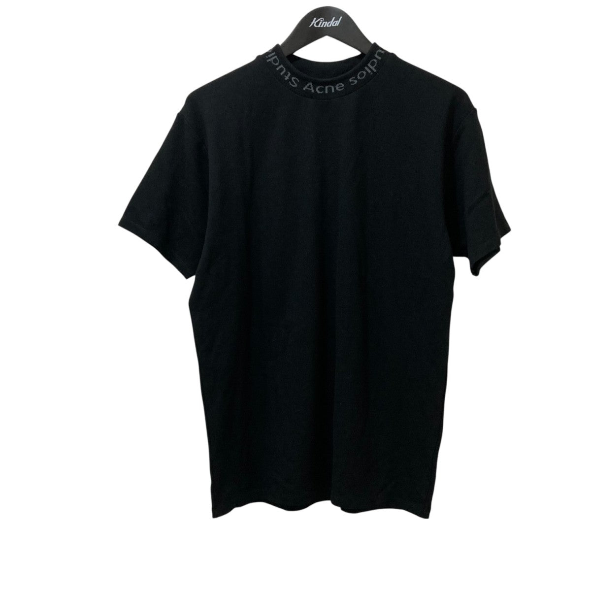 Acne Studios(Acne) / NAVID/ネックロゴTシャツ/XS/コットン/BLK/BL0004 ACNE STUDIOS(アクネストゥディオズ) 半袖カットソーNAVID BL0004