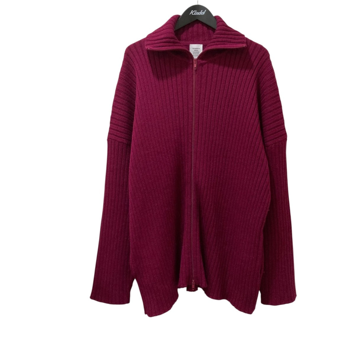 VETEMENTS(ヴェトモン) ニットジャケット パープル サイズ XS
