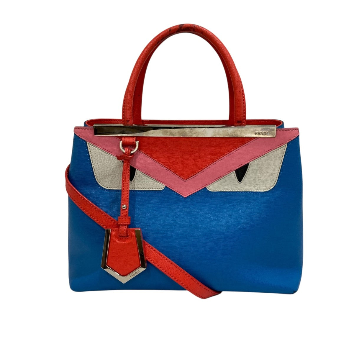 フェンディ　プチトゥージュール モンスター 2way レザー　ハンドバッグ FENDI(フェンディ) プチ トゥージュール モンスター2WAY