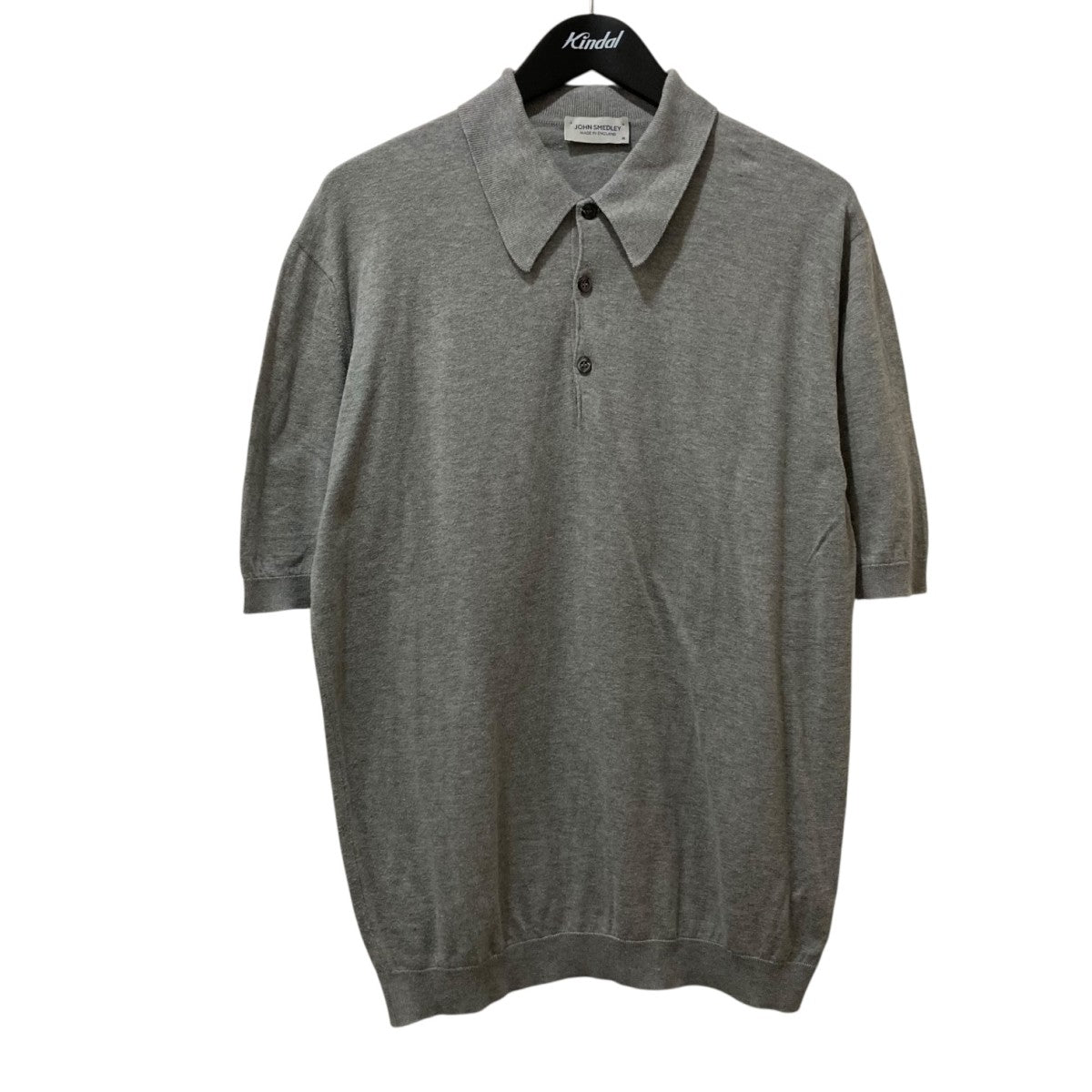 JOHN SMEDLEY グレー ポロシャツ M 五分丈 JOHN SMEDLEY グレー ポロシャツ M 五分丈