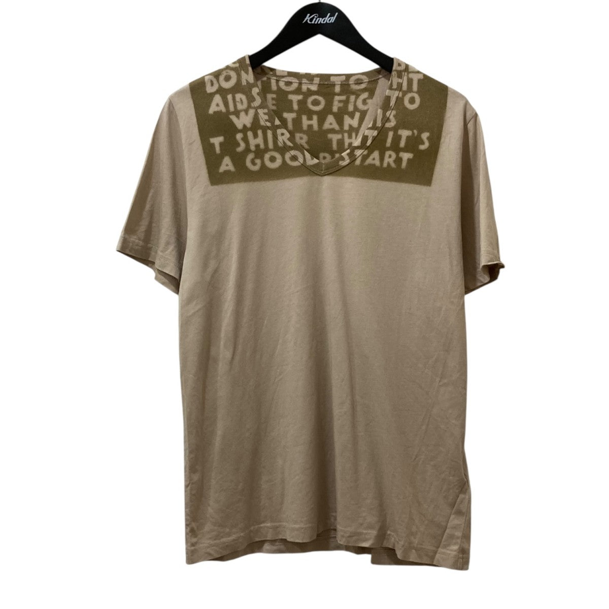 Maison Margiela メゾンマルジェラ ラバー切替VネックTシャツ Maison Margiela(メゾンマルジェラ) Vネック半袖カットソー