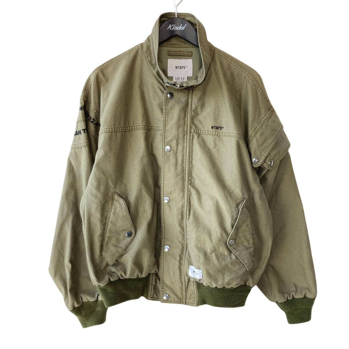 WTAPS ミリタリージャケット 20AW 【サイズ01】 オリーブ WTAPS ダブルタップス アウター WMILL-65/JACKET. NYCO.SATIN
