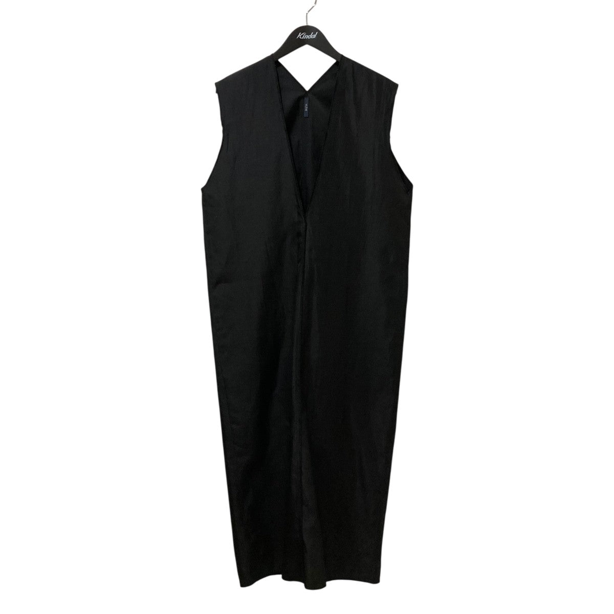 イレーブ『YLEVE』コットン ワンピース ノースリーブ【F】ブラック 日本製 YLÈVE / ORGANIC COTTON BIO NO SLEEVE ONE PIECE | YLÈVE