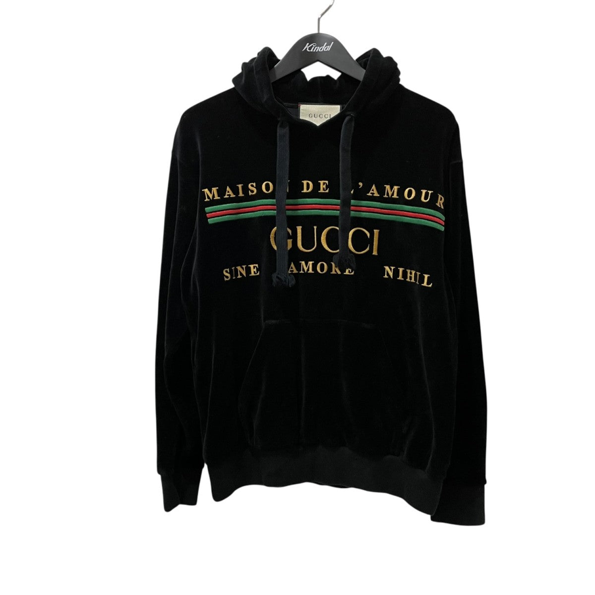 90年代 GUCCI グッチ ブラック ベロアジャージ old gucci XL GUCCI』グッチ (M) オーバーサイズトラックジャケット ジャージ