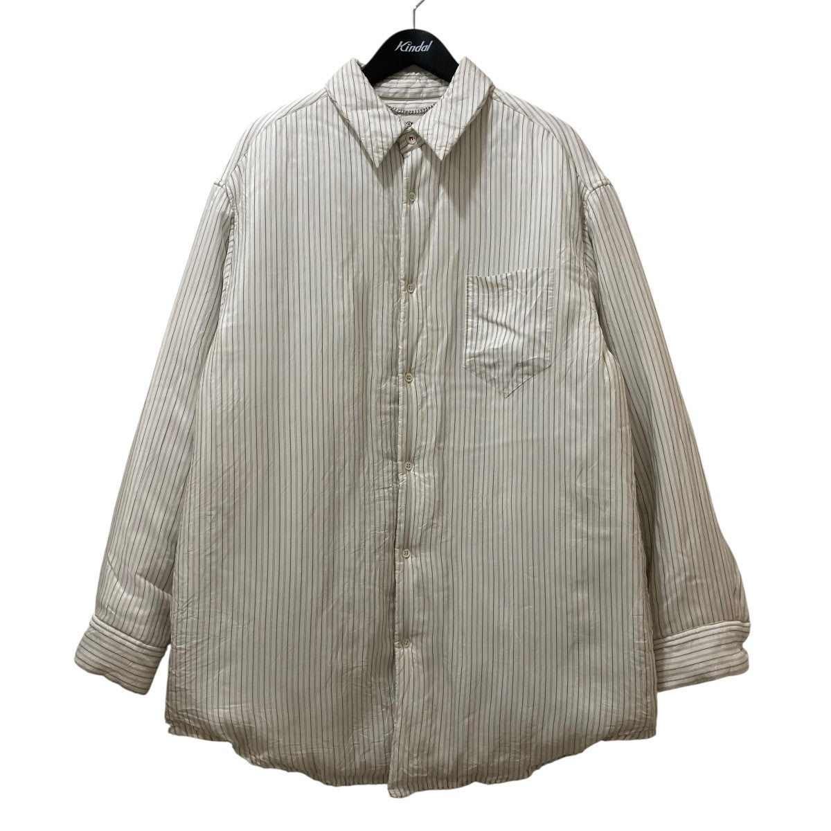 Maison Margiela(メゾンマルジェラ) ストライプ 中綿シャツジャケット 