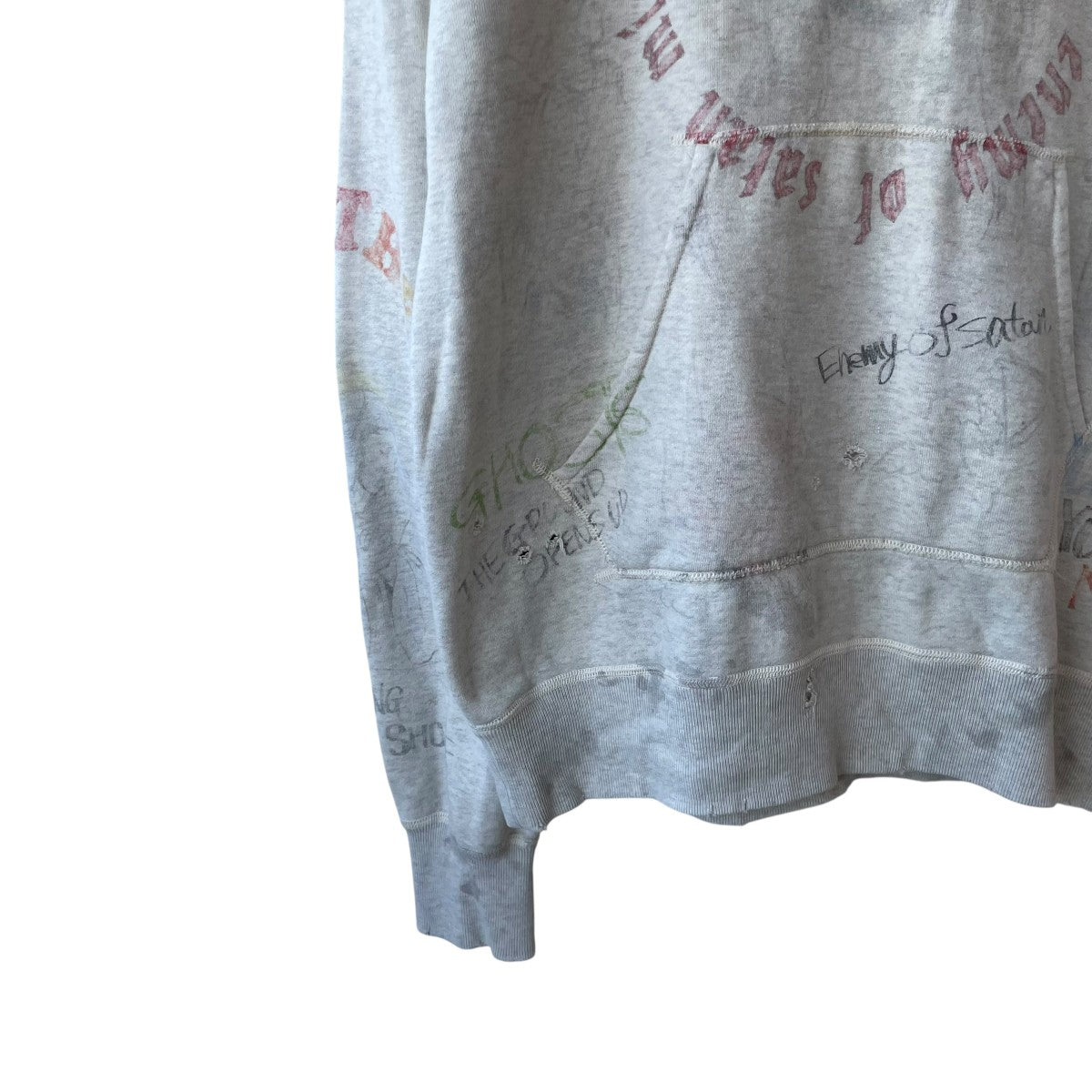 SAINT MICHAEL SM7 HOODIE GRYパーカーSM-A20-0000-013 古着・中古-4枚目のアイテム画像