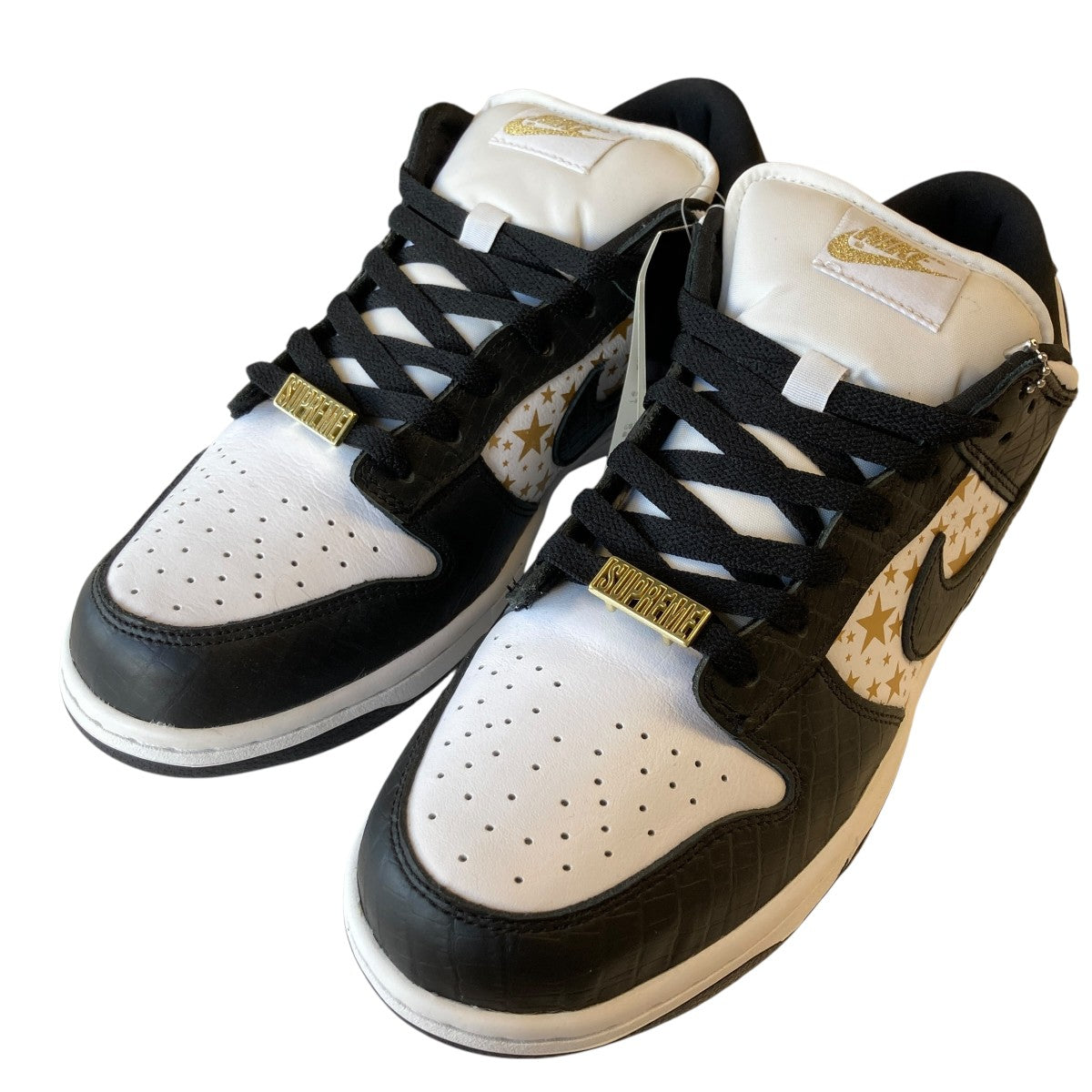 NIKE SB×Supreme DUNK LOW OG QS Gold StarsスニーカーDH3228