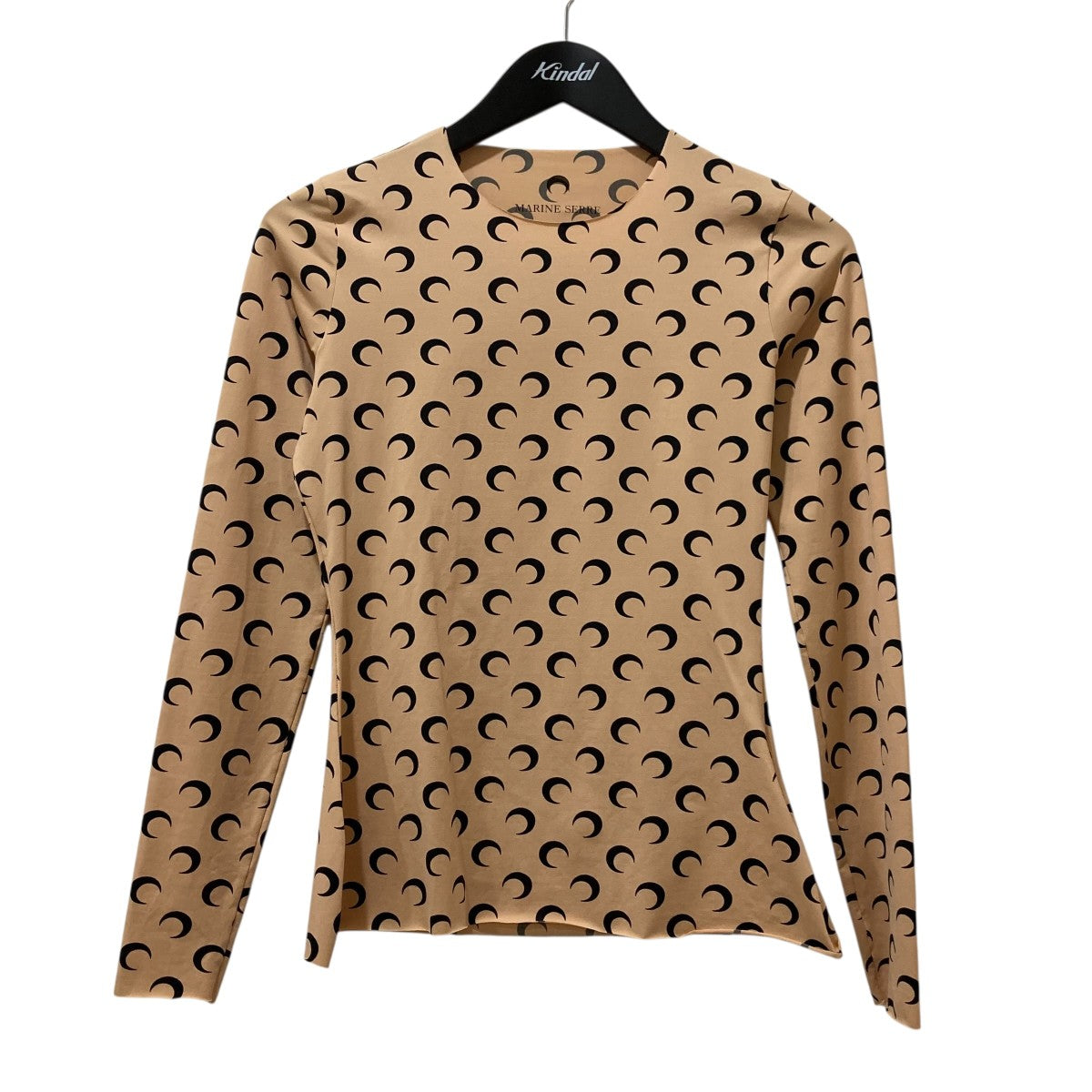 Marine Serre / セカンドスキン marine serre(マリーンセル) セカンドスキン長袖カットソー ベージュ