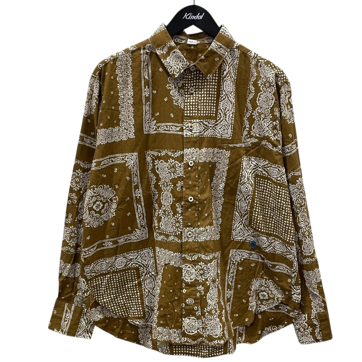 バンダナミックスプリントの908オーシャンちび襟シャツ 80830113