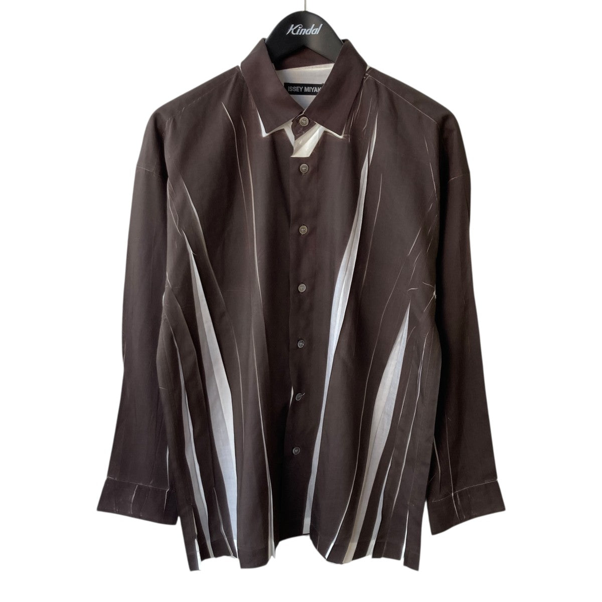 ISSEY MIYAKE(イッセイミヤケ) プリーツ加工染め長袖シャツME41FJ183