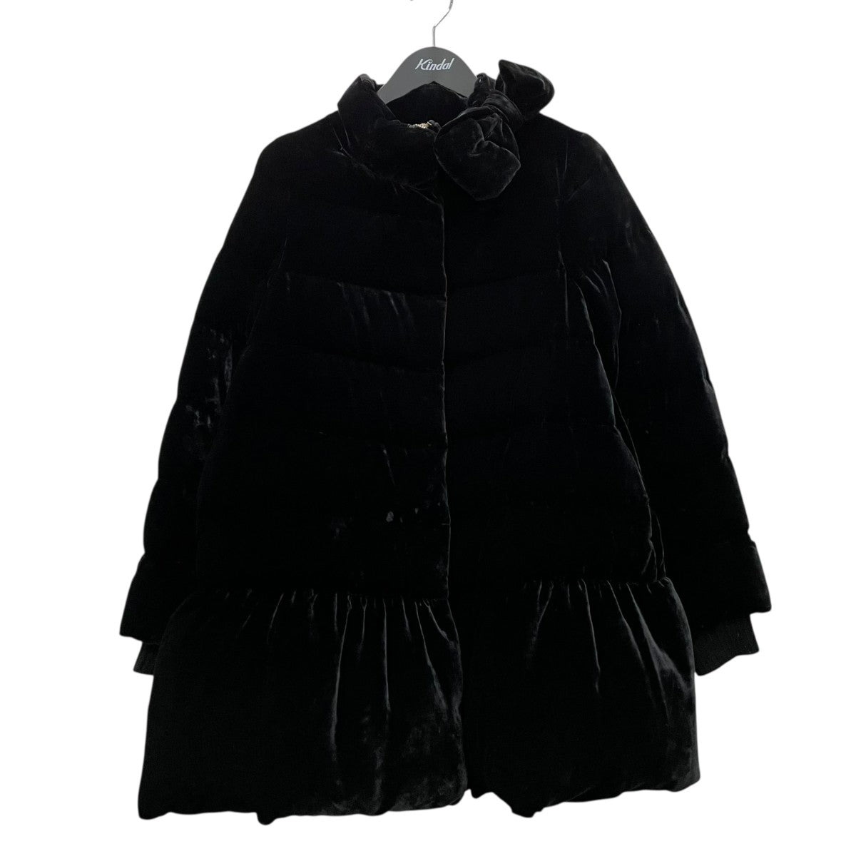 美品【レッドヴァレンティノ】2021AW　ポンチョ　ダウン 黒　チュール　38 美品【レッドヴァレンティノ】2021AW ポンチョ ダウン 黒 チュール 38