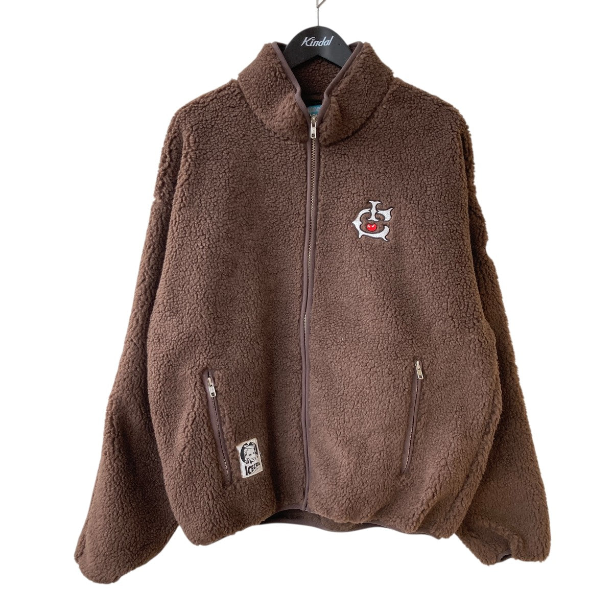 FLEECE ZIP UP JACKETボアジャケットICEJP253X001