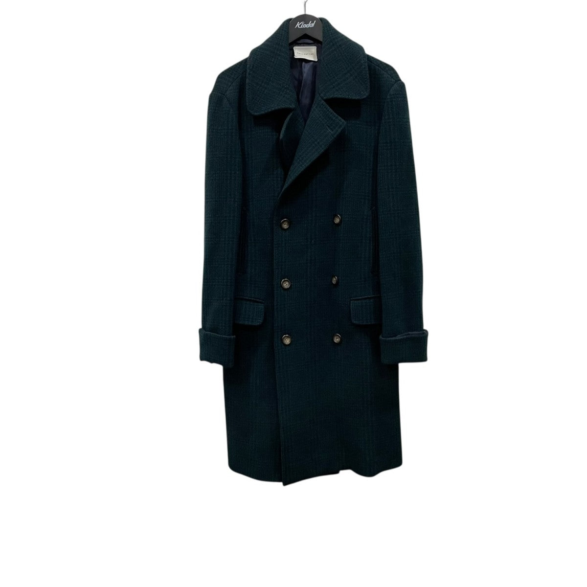 BALLANTYNE(バランタイン) ウールコート グリーン×ネイビー サイズ 50