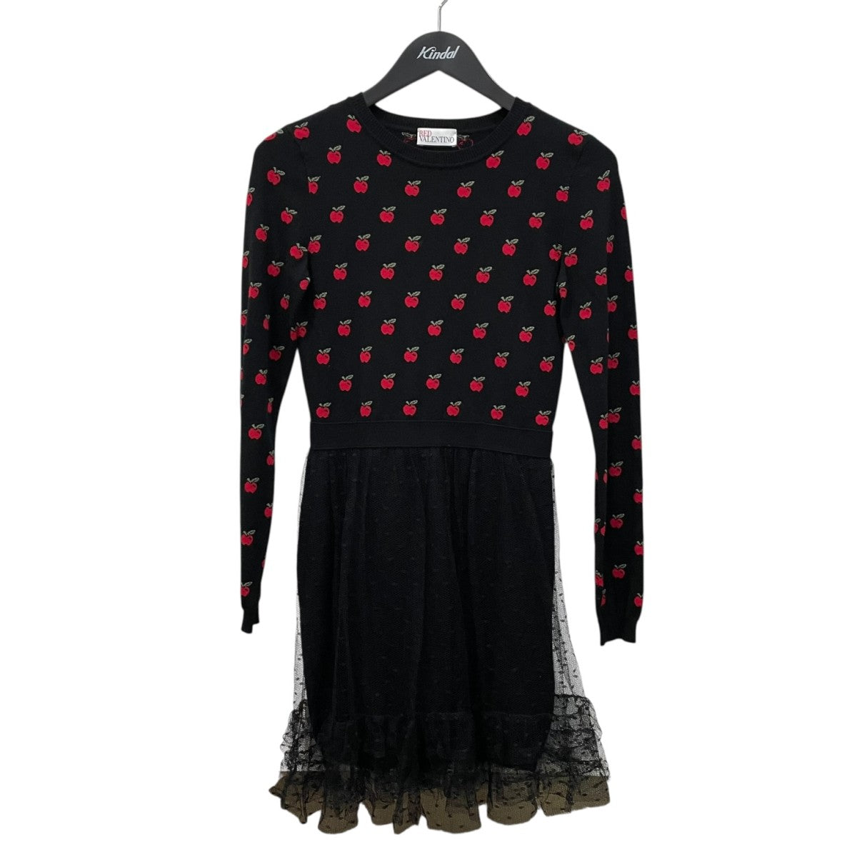 RED VALENTINO(レッド・ヴァレンティノ) 長袖ワンピース ブラック