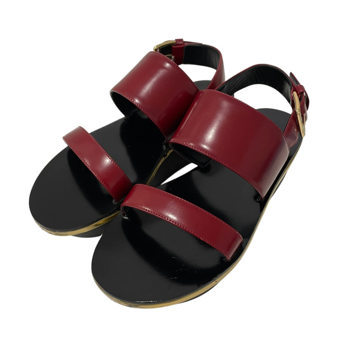 MARNI(マルニ) プラットホームサンダル レッド サイズ 表記無し