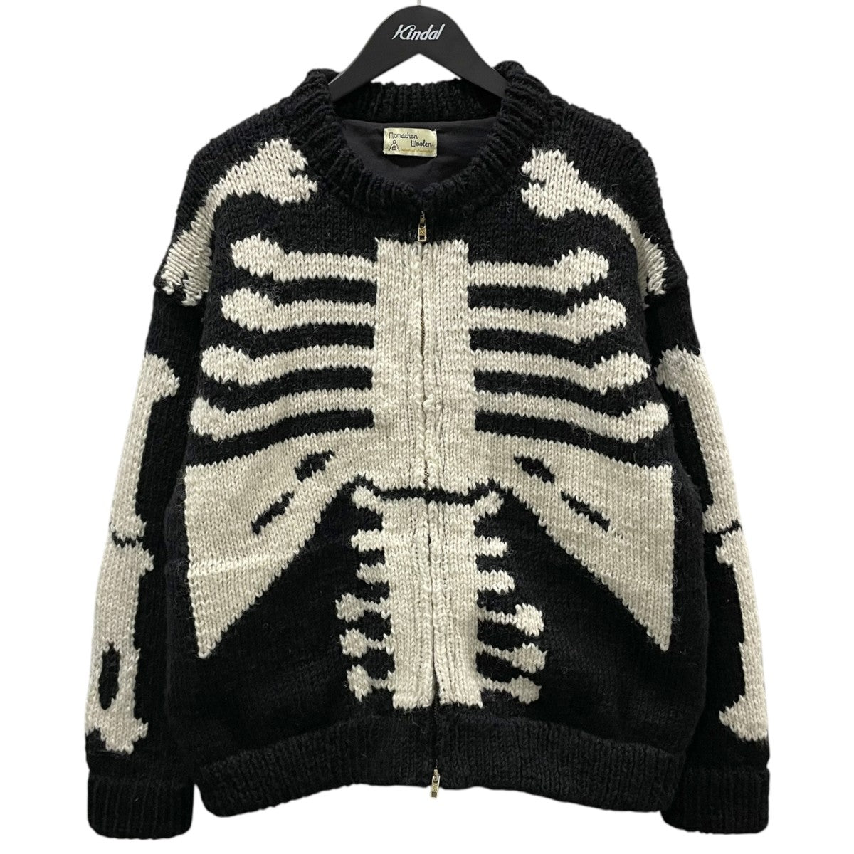 25AW ジップアップニットジャケット Knit MA1-Bone ニットMA-1 ボーン