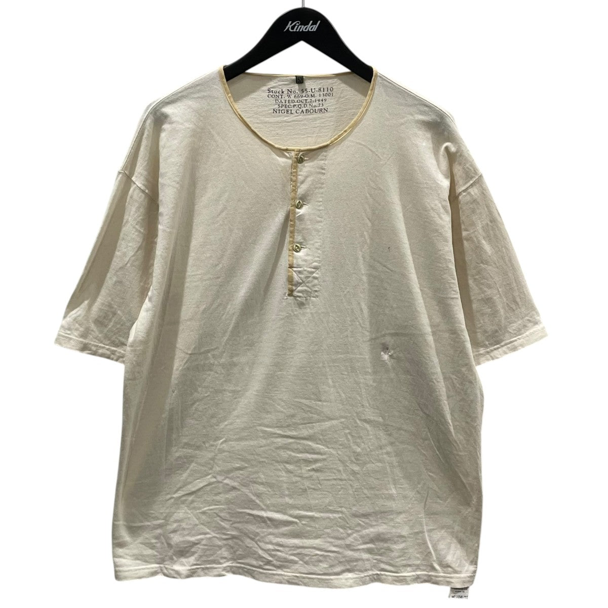 NIGEL CABOURN(ナイジェルケーボン) 50s ヘンリーネックシャツ 50s 