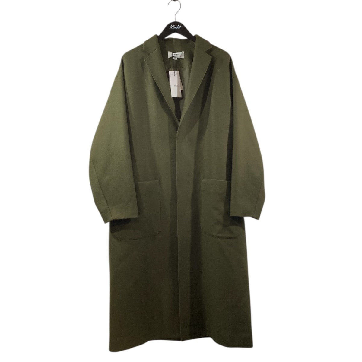 HYKE(ハイク) WOOL SHOP COAロングショップコート17484-3504 17484