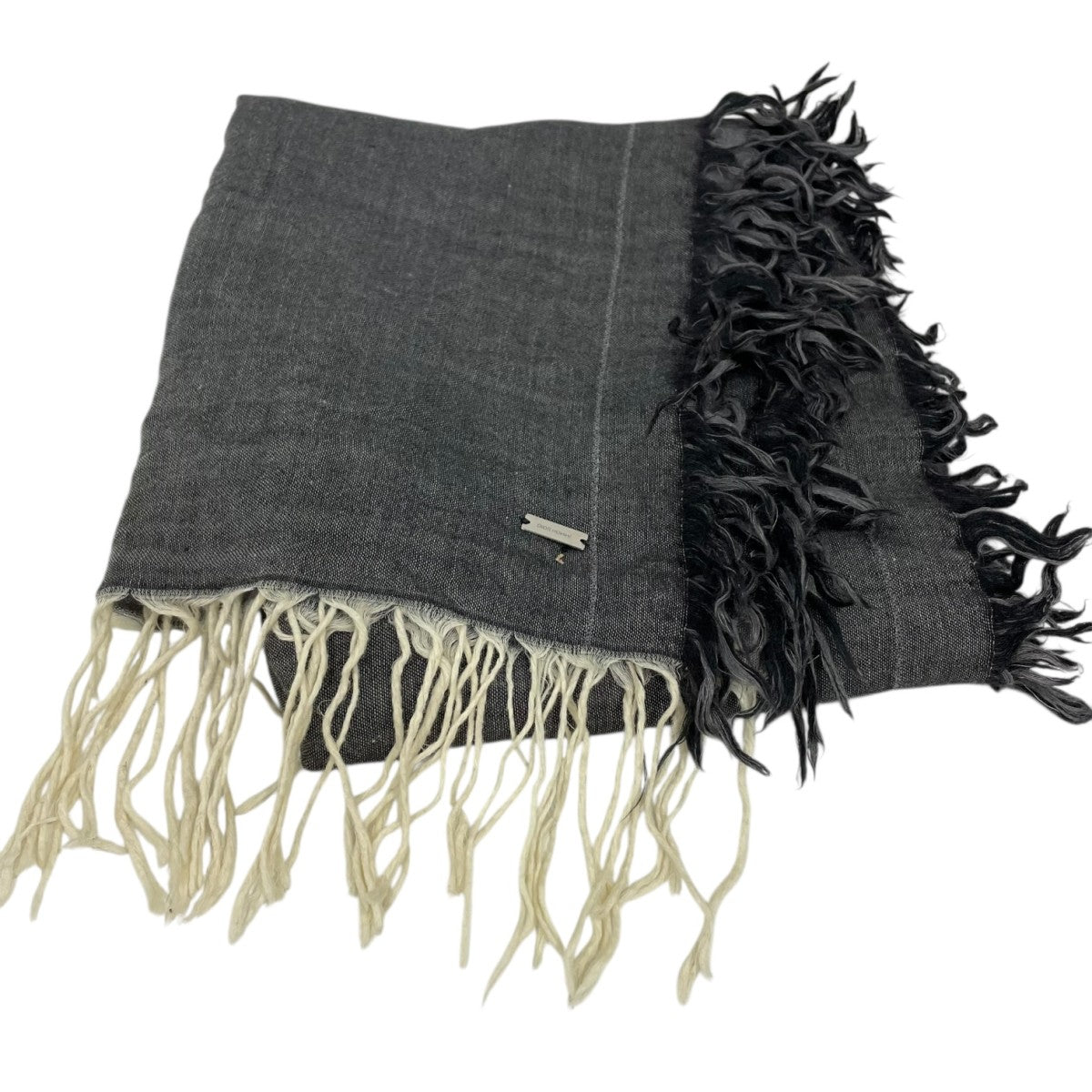 Dior Homme(ディオールオム) フリンジスカーフ グレー｜【公式