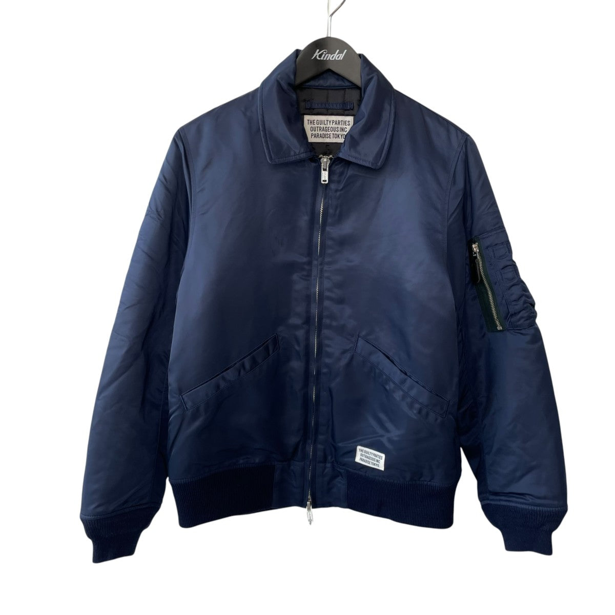 WACKO MARIA(ワコマリア) flight jacketジップブルゾン ネイビー 